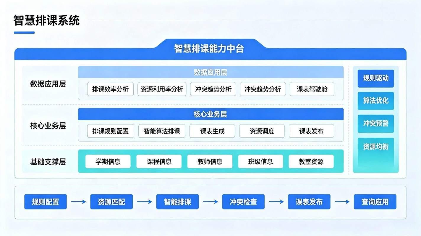 智慧排课系统：校园智能排课，调停课与节假日课务调整管理平台(图2)