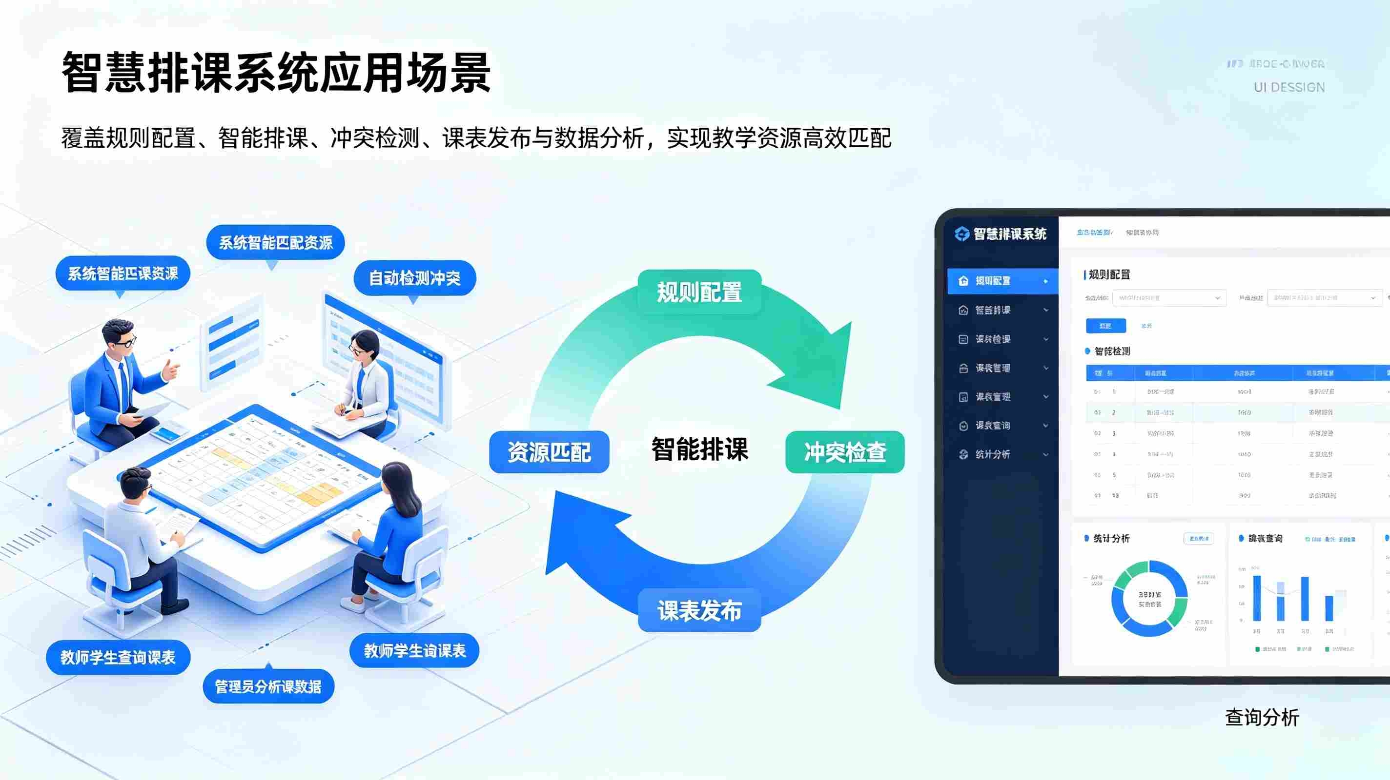 智慧排课系统：校园智能排课，调停课与节假日课务调整管理平台(图3)
