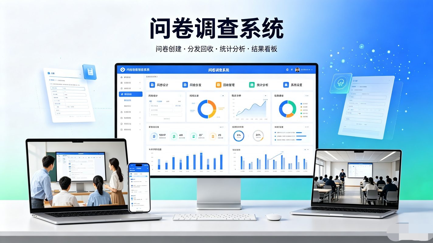 问卷调查系统:校园师生问卷调研、问卷设计与数据报表数字化管理平台(图1) 问卷调查系统:校园师生问卷调研、问卷设计与数据报表数字化管理平台(图1)