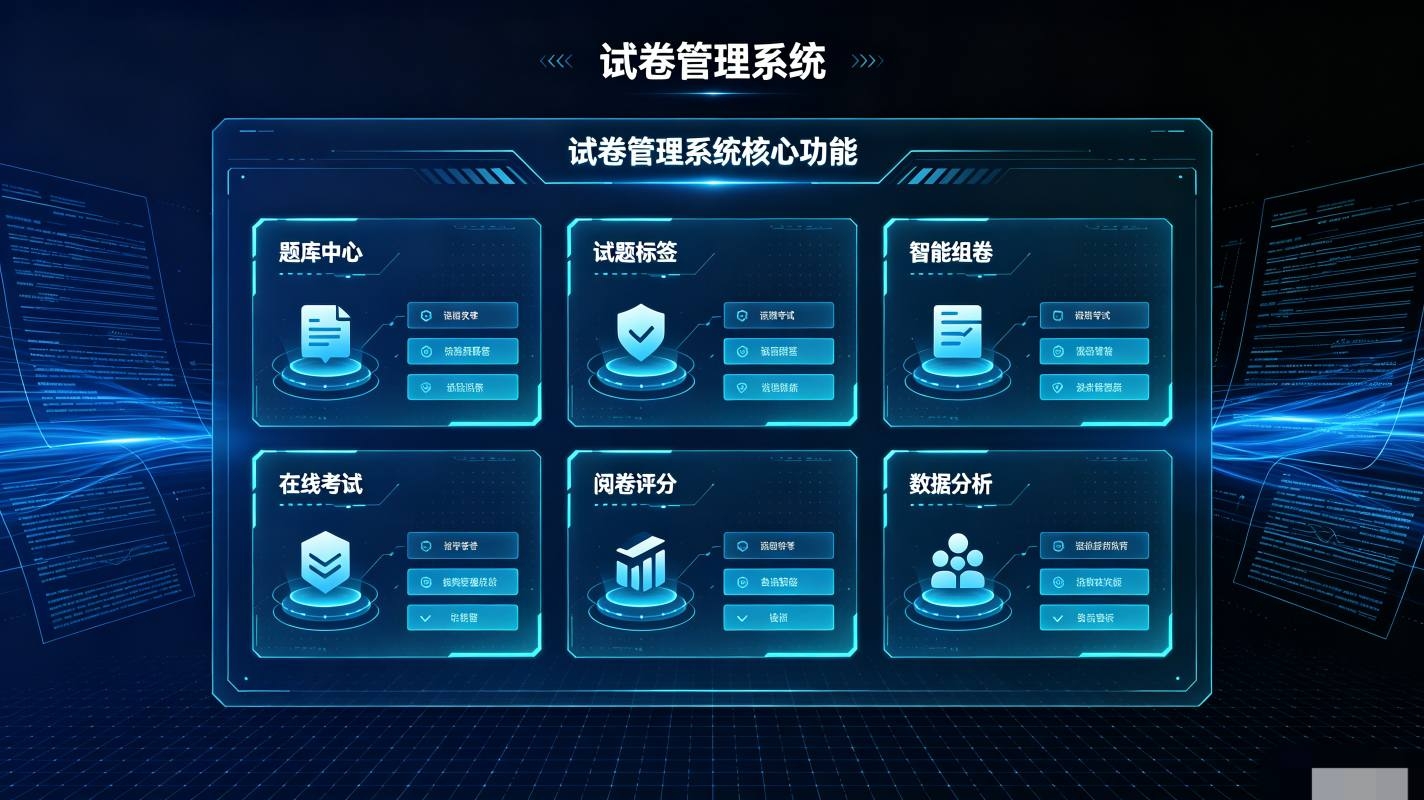 试卷管理系统：校园课程试卷资料归档与多维查询管理平台(图3)