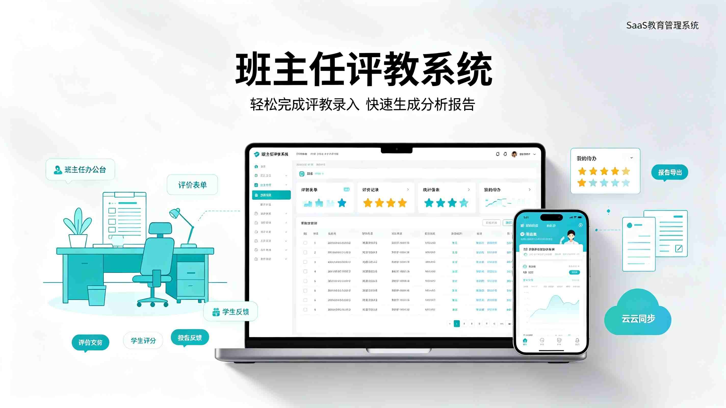 班主任评教系统：智能制定评教计划，实现校园教学科学考评