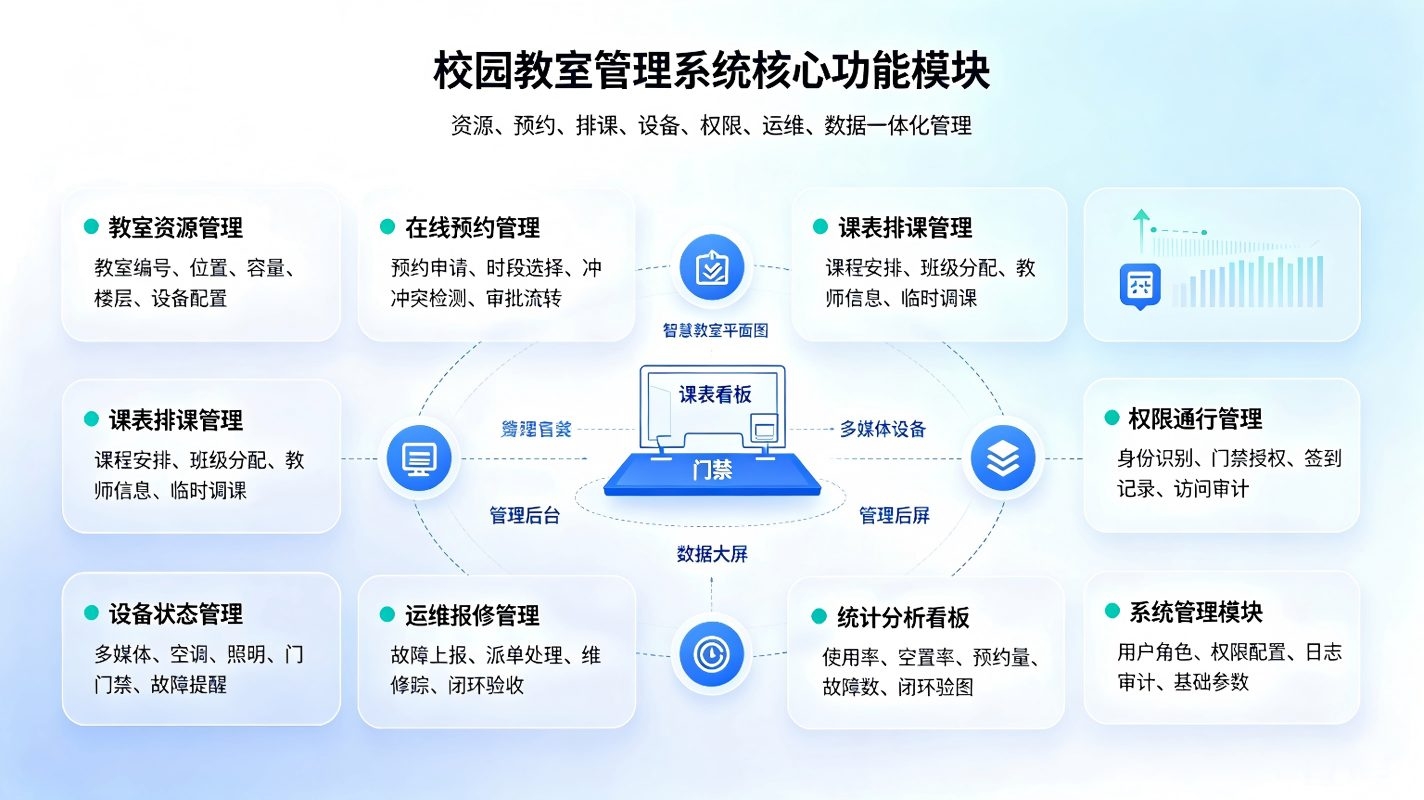 校园教室管理系统:多类型教室统筹调度与高效复用解决方案(图3) 校园教室管理系统:多类型教室统筹调度与高效复用解决方案(图3)