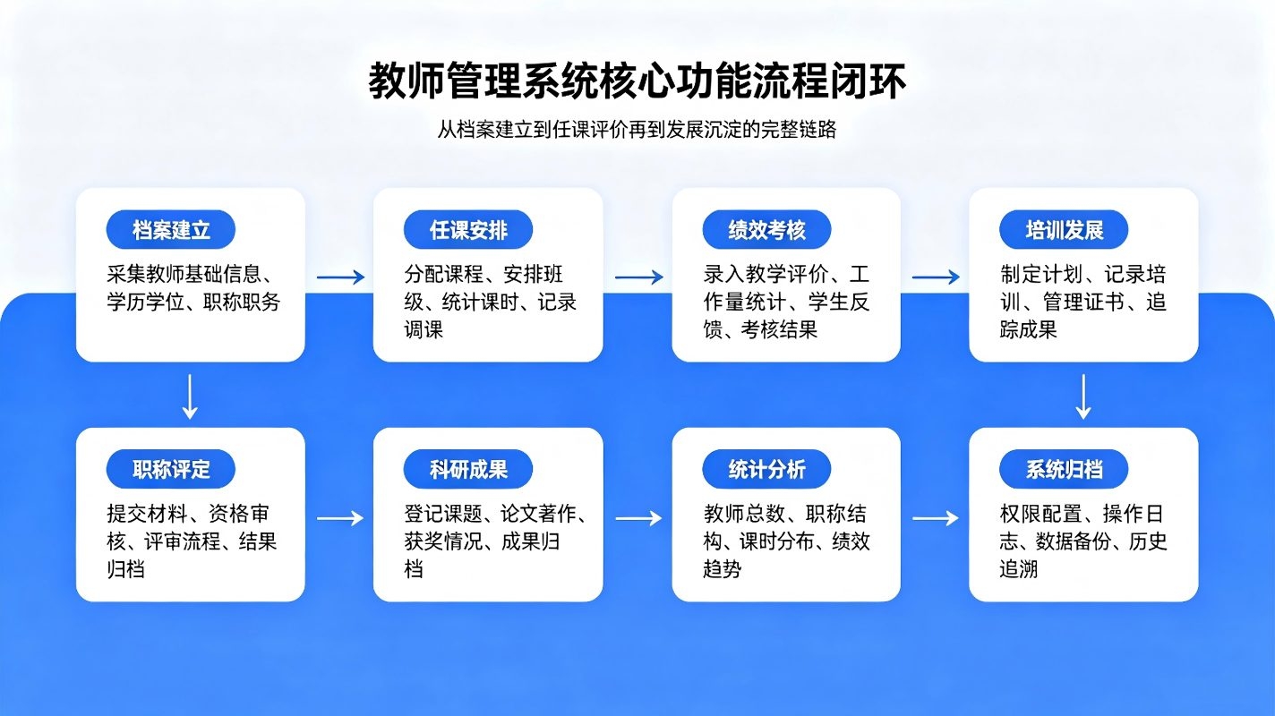 教师管理系统:校园教职工信息与班主任考核数字化管理方案(图3) 教师管理系统:校园教职工信息与班主任考核数字化管理方案(图3)