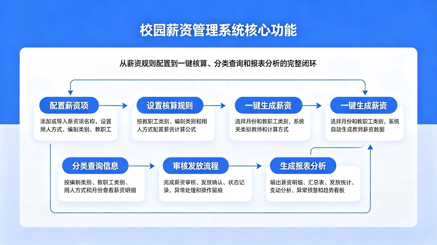 校园薪资管理系统:教职工薪资项目配置与自动核算解决方案(图3) 校园薪资管理系统:教职工薪资项目配置与自动核算解决方案(图3)