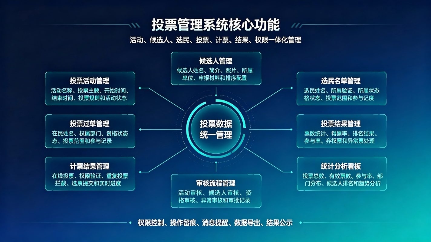 投票管理系统:校园OA移动端多端在线投票与数据统计解决方案(图3) 投票管理系统:校园OA移动端多端在线投票与数据统计解决方案(图3)