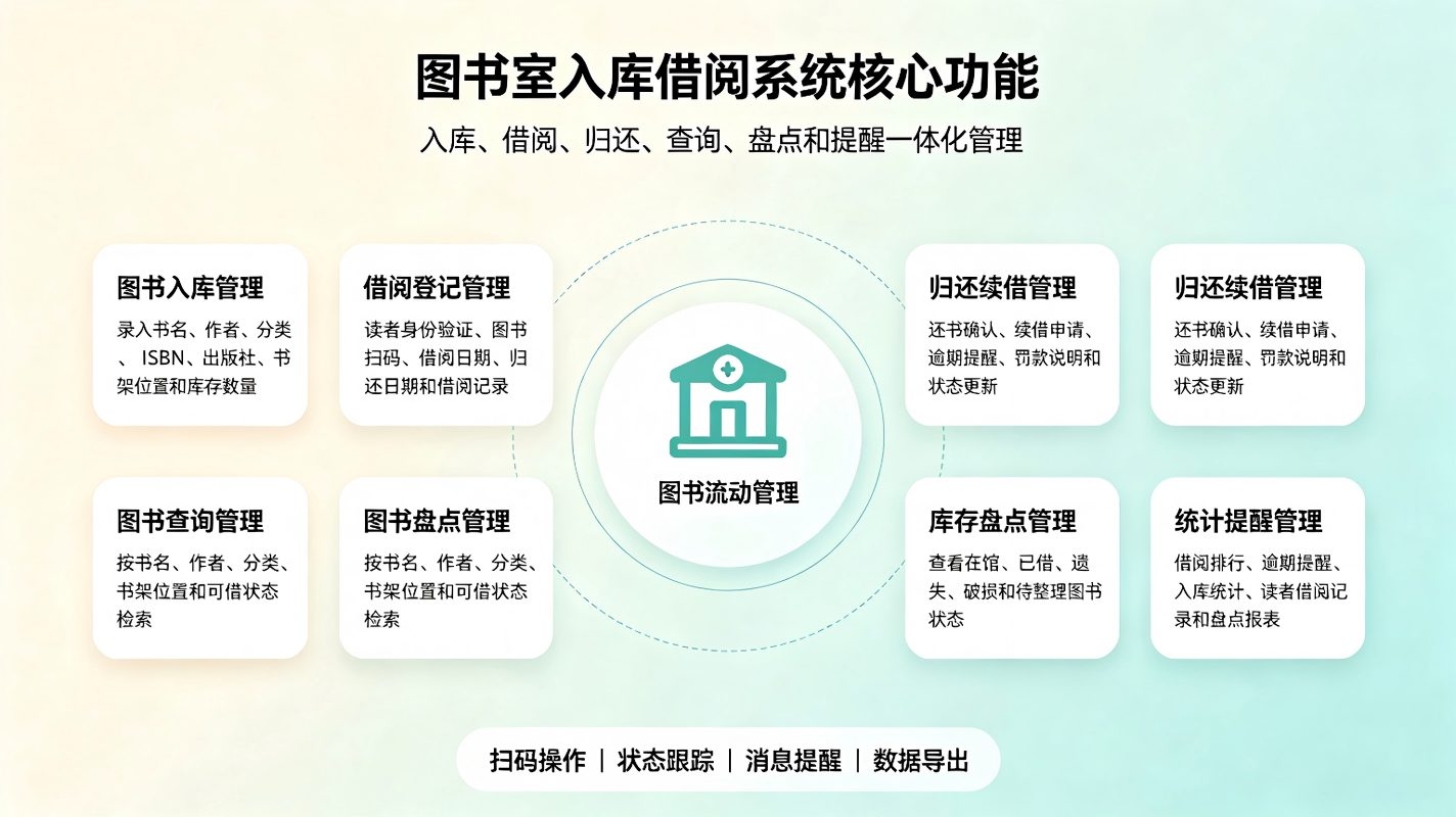图书室入库借阅系统:智慧校园图书资源数字化管理解决方案(图2) 图书室入库借阅系统:智慧校园图书资源数字化管理解决方案(图2)