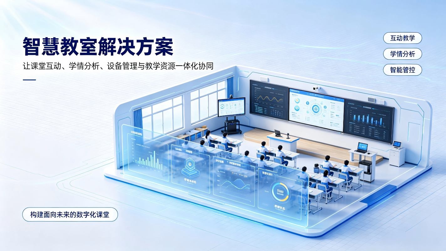 智慧教室解决方案：校园数字化互动教学与智能空间建设方案(图1)