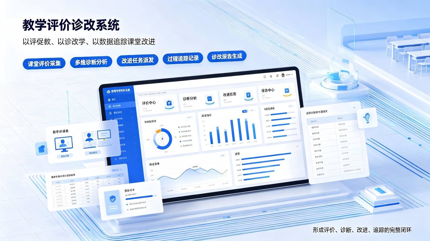 教学评价诊改系统：智慧校园教学质量评价诊断改进闭环管理解决方案