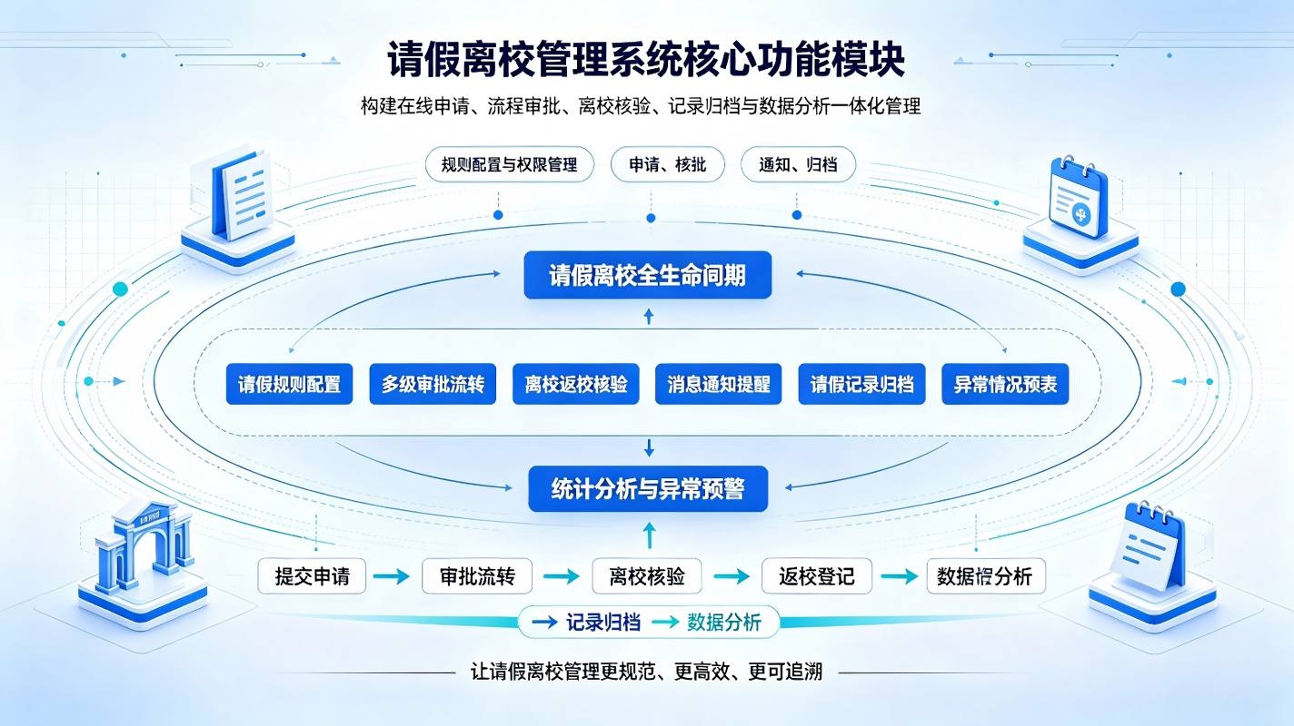 请假离校管理系统：智慧校园学生请假审批与离校安全数字化管理解决方案(图3)