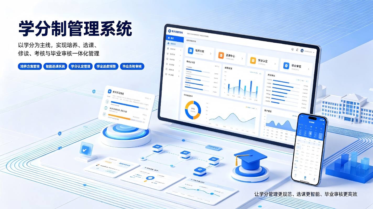 学分制管理系统：职业院校学分制改革与多元化学分数字化管理解决方案