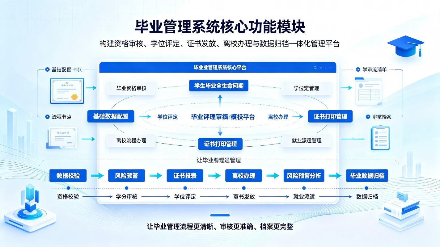 毕业管理系统：毕业生资格审核与离校流程数字化管理解决方案(图3)