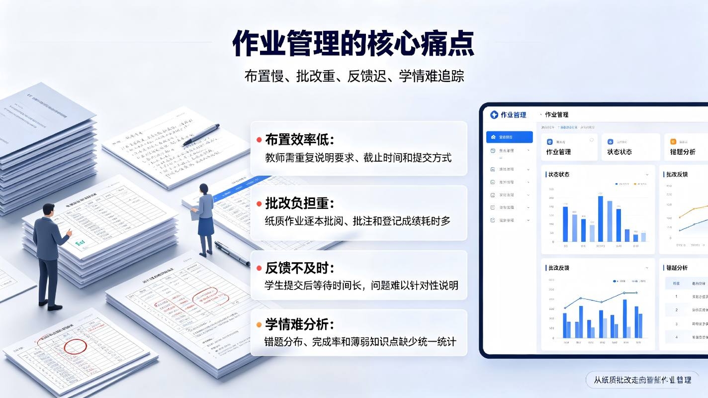 作业布置批改系统:在线作业布置智能批改与学情分析解决方案(图2) 作业布置批改系统:在线作业布置智能批改与学情分析解决方案(图2)
