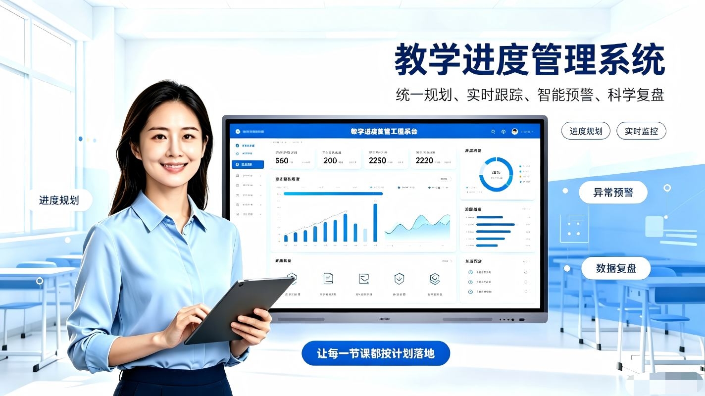 教学进度管理系统:精准把控授课节奏,实现教学标准化管控(图1) 教学进度管理系统:精准把控授课节奏,实现教学标准化管控(图1)