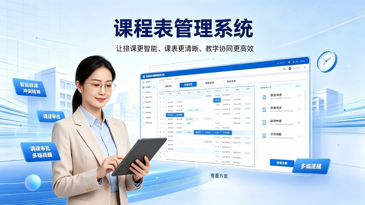 课程表管理系统：智能排课调课，实现校园教务高效管理