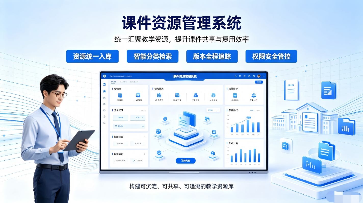 课件资源管理系统:统一管控教学资源,赋能教育数字化提质增效(图3) 课件资源管理系统:统一管控教学资源,赋能教育数字化提质增效(图3)