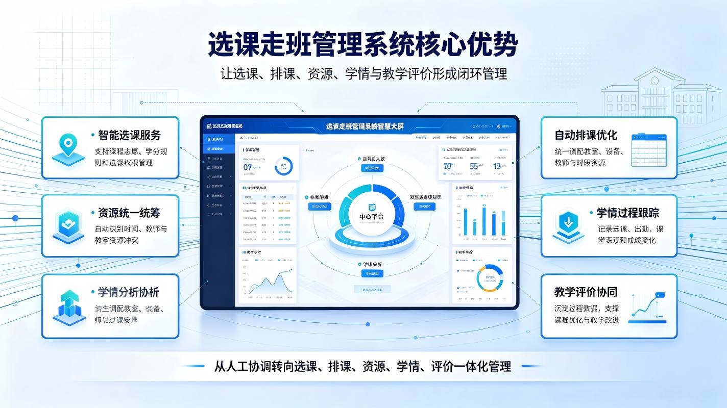 选课走班管理系统:新高考智能选科分班与走班教学解决方案(图3) 选课走班管理系统:新高考智能选科分班与走班教学解决方案(图3)