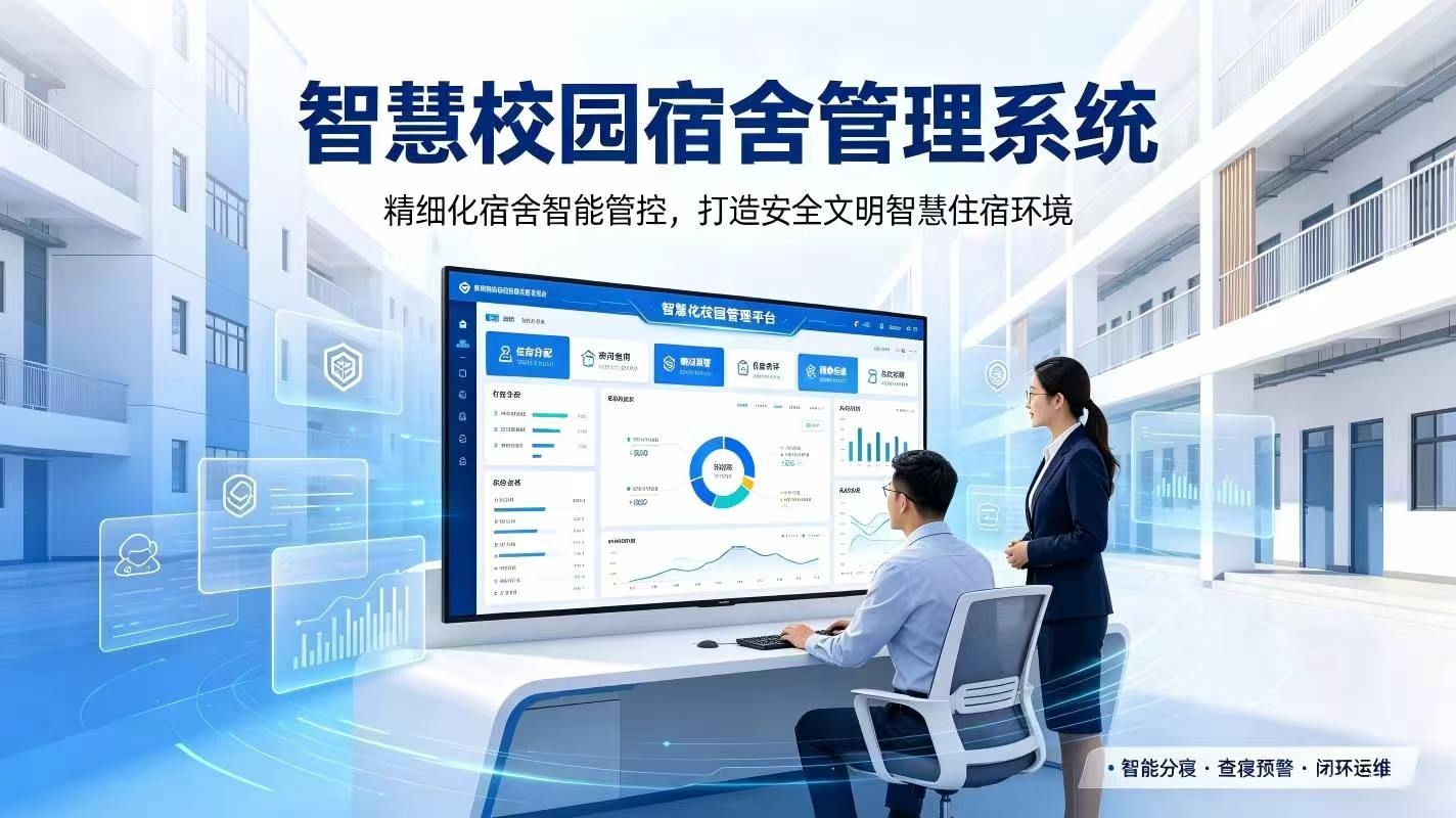 智慧校园宿舍管理系统：精细化宿舍智能管控，打造安全文明智慧住宿环境(图1)