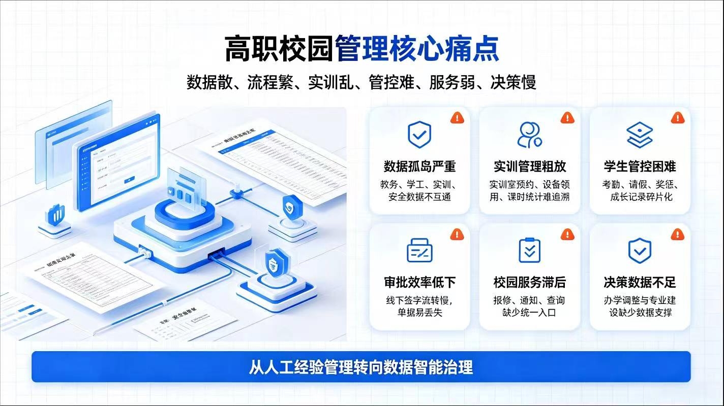 高职智慧校园系统:数字化赋能高职院校办学与教务管理升级(图2) 高职智慧校园系统:数字化赋能高职院校办学与教务管理升级(图2)