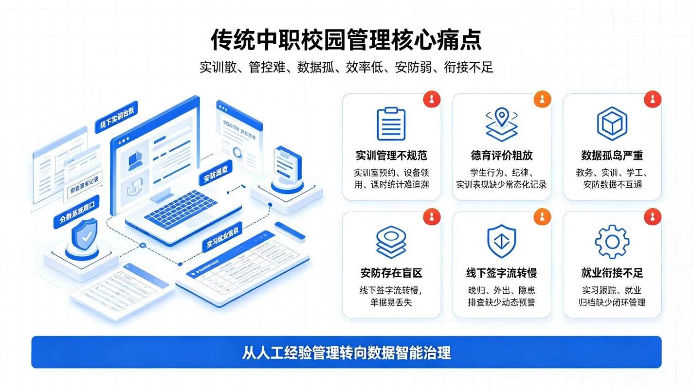 中职智慧校园建设方案:精细化管理与技能育人提质(图2) 中职智慧校园建设方案:精细化管理与技能育人提质(图2)