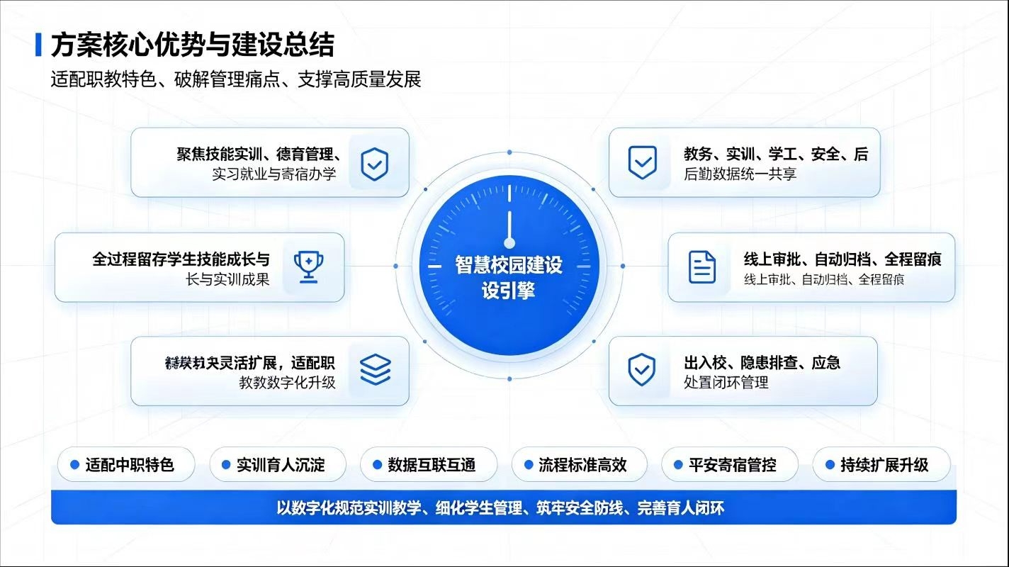 中职智慧校园建设方案:精细化管理与技能育人提质(图4) 中职智慧校园建设方案:精细化管理与技能育人提质(图4)