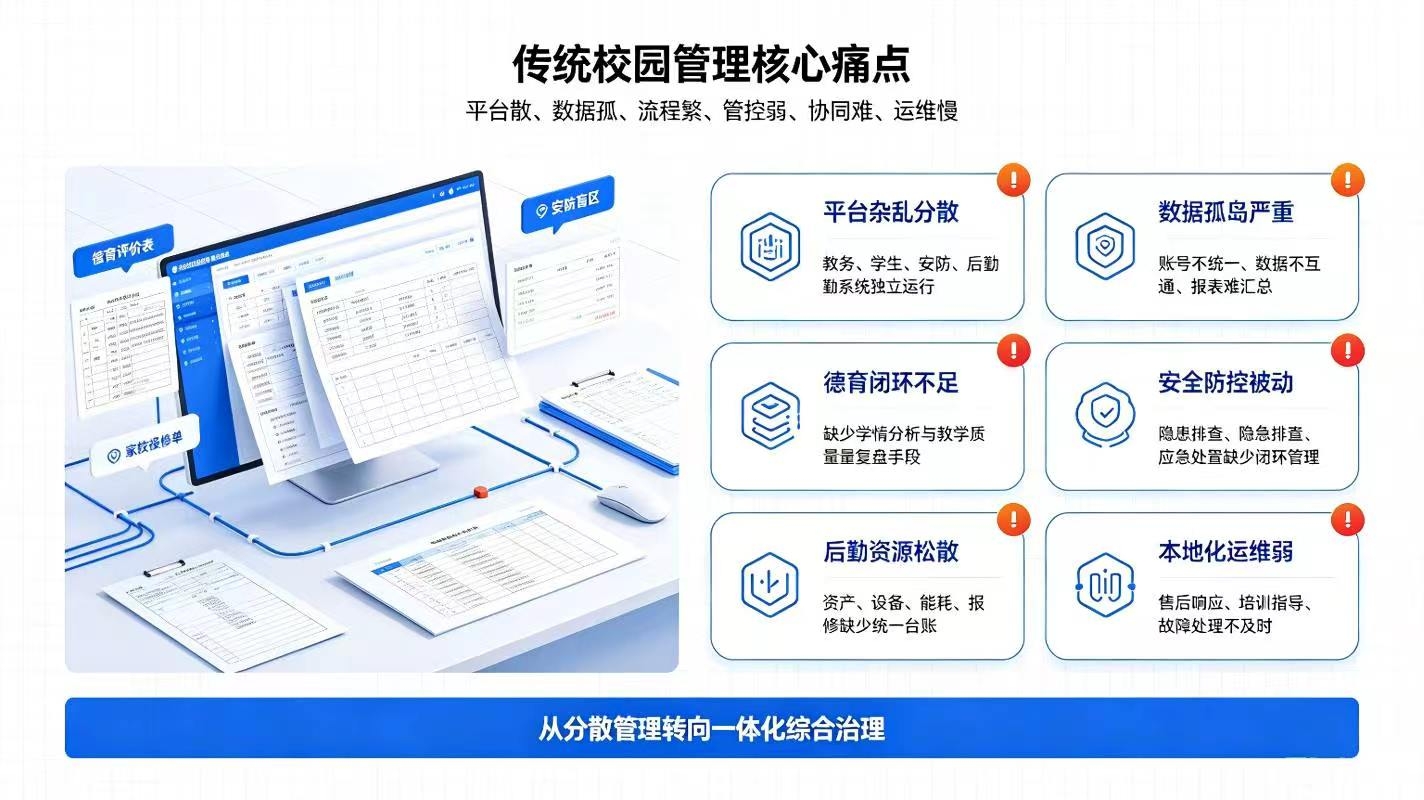 智慧校园综合管理平台建设方案：校园教务安防后勤一体化升级方案(图2)