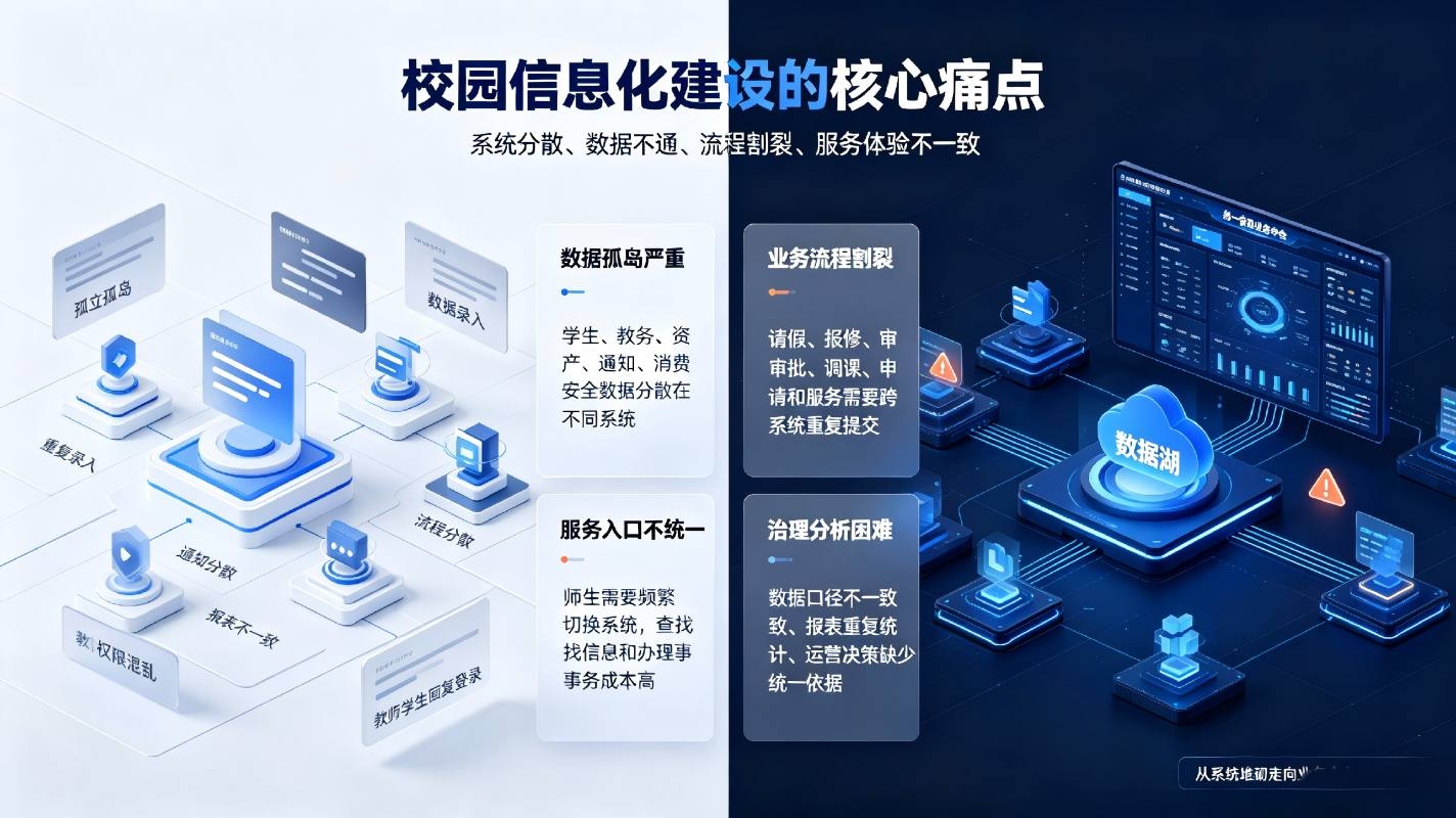 智慧校园业务中台:校园业务能力复用与跨系统协同数字化基座(图2) 智慧校园业务中台:校园业务能力复用与跨系统协同数字化基座(图2)