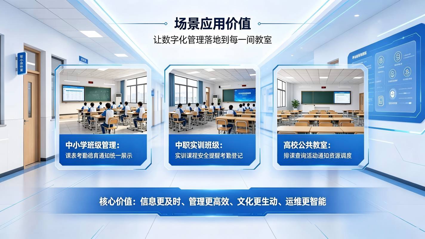 智慧校园数字班牌|班级前端智能交互终端,打通智慧校园最后一公里(图3) 智慧校园数字班牌:班级前端智能交互终端,打通智慧校园最后一公里(图4)