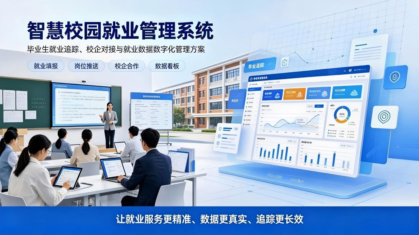 智慧校园就业管理系统：毕业生就业追踪，校企对接数字化解决方案