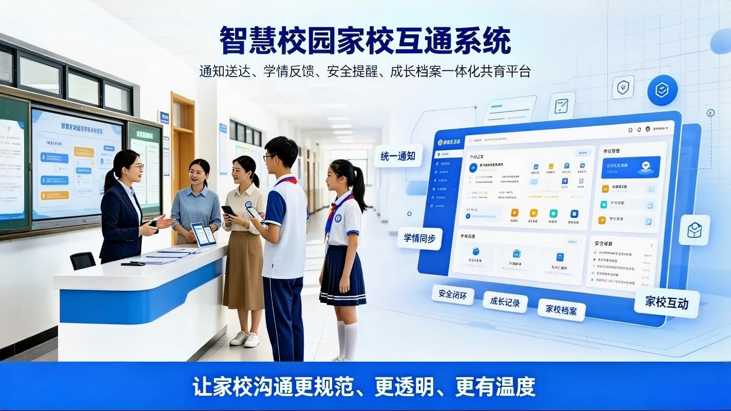 智慧校园家校互通系统：校园信息透明化数字化解决方案(图1)