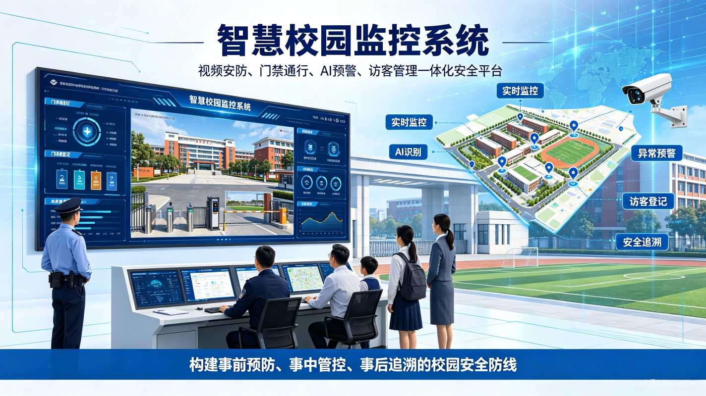 智慧校园监控系统：校园安全防控，可视化值守与精细化安防管理方案