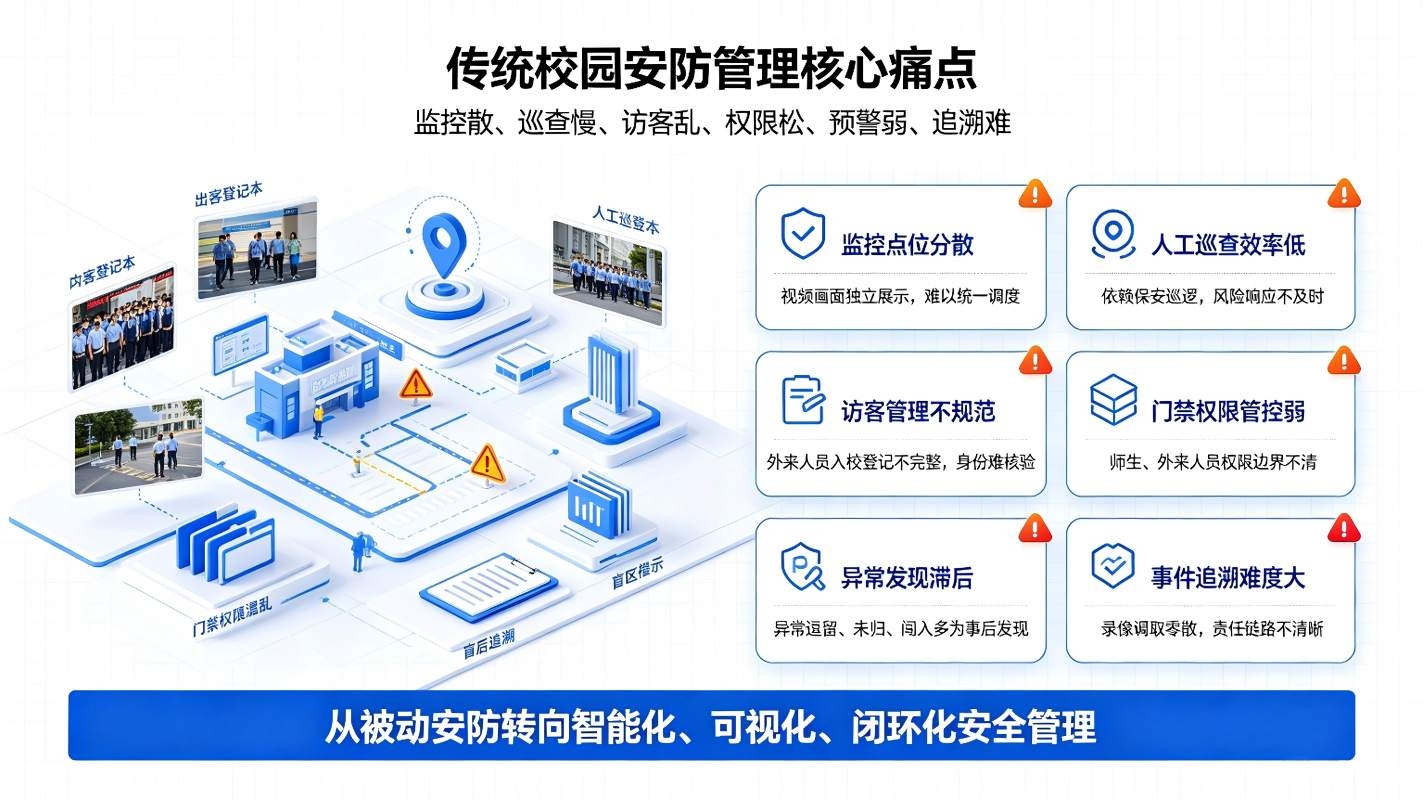 智慧校园监控系统:校园安全防控,可视化值守与精细化安防管理方案(图2) 智慧校园监控系统:校园安全防控,可视化值守与精细化安防管理方案(图2)