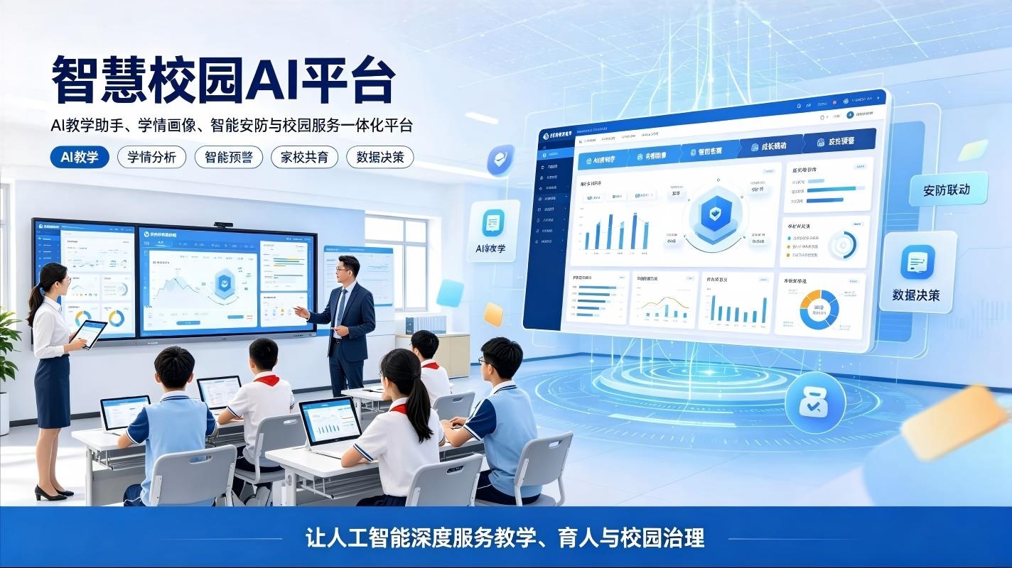 智慧校园AI平台：教学育人，校园治理与智慧服务一体化解决方案(图1)