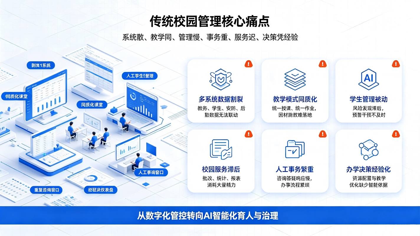 智慧校园AI平台：教学育人，校园治理与智慧服务一体化解决方案(图2)