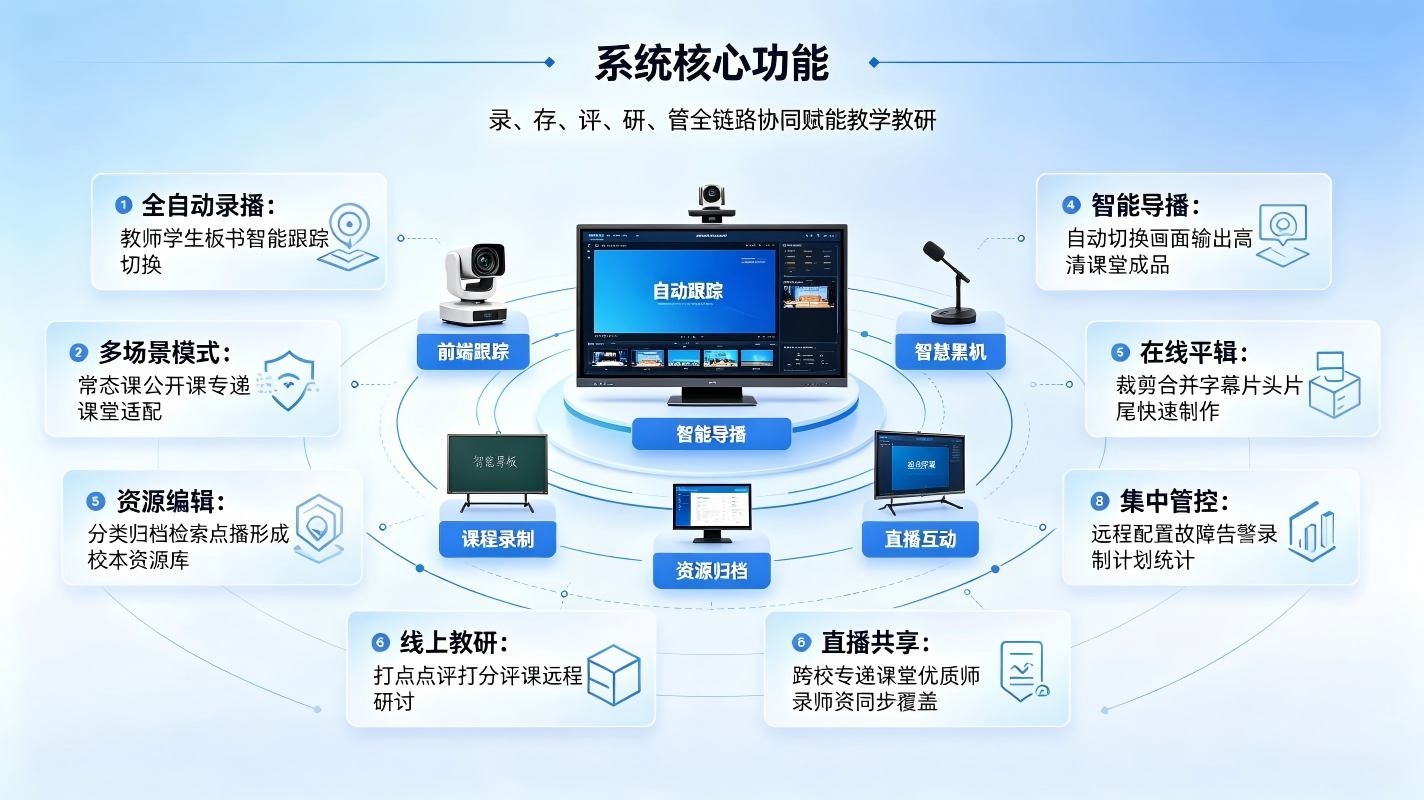 智慧校园录播系统:全场景智能录播教研,沉淀校园优质教学资产(图3) 智慧校园录播系统:全场景智能录播教研,沉淀校园优质教学资产(图3)