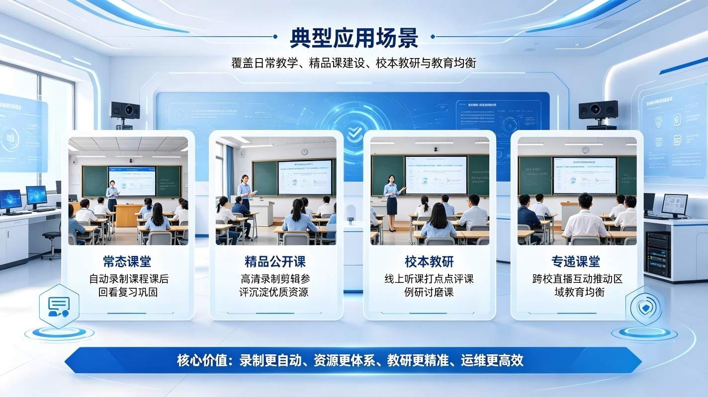 智慧校园录播系统:全场景智能录播教研,沉淀校园优质教学资产(图4) 智慧校园录播系统:全场景智能录播教研,沉淀校园优质教学资产(图4)