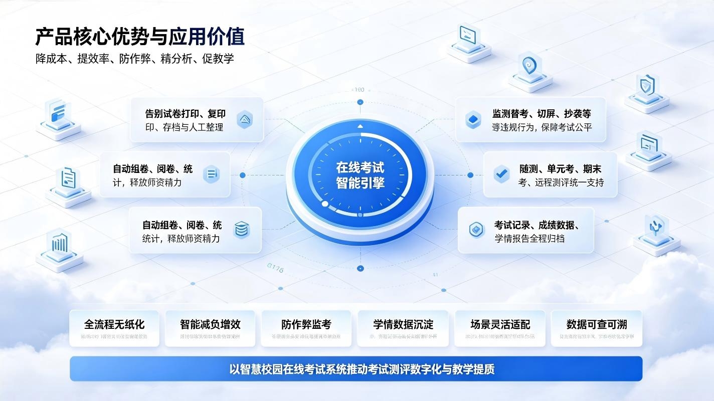 智慧校园在线考试系统:无纸化智能测评,线上监考与学情分析(图4) 智慧校园在线考试系统:无纸化智能测评,线上监考与学情分析(图4)