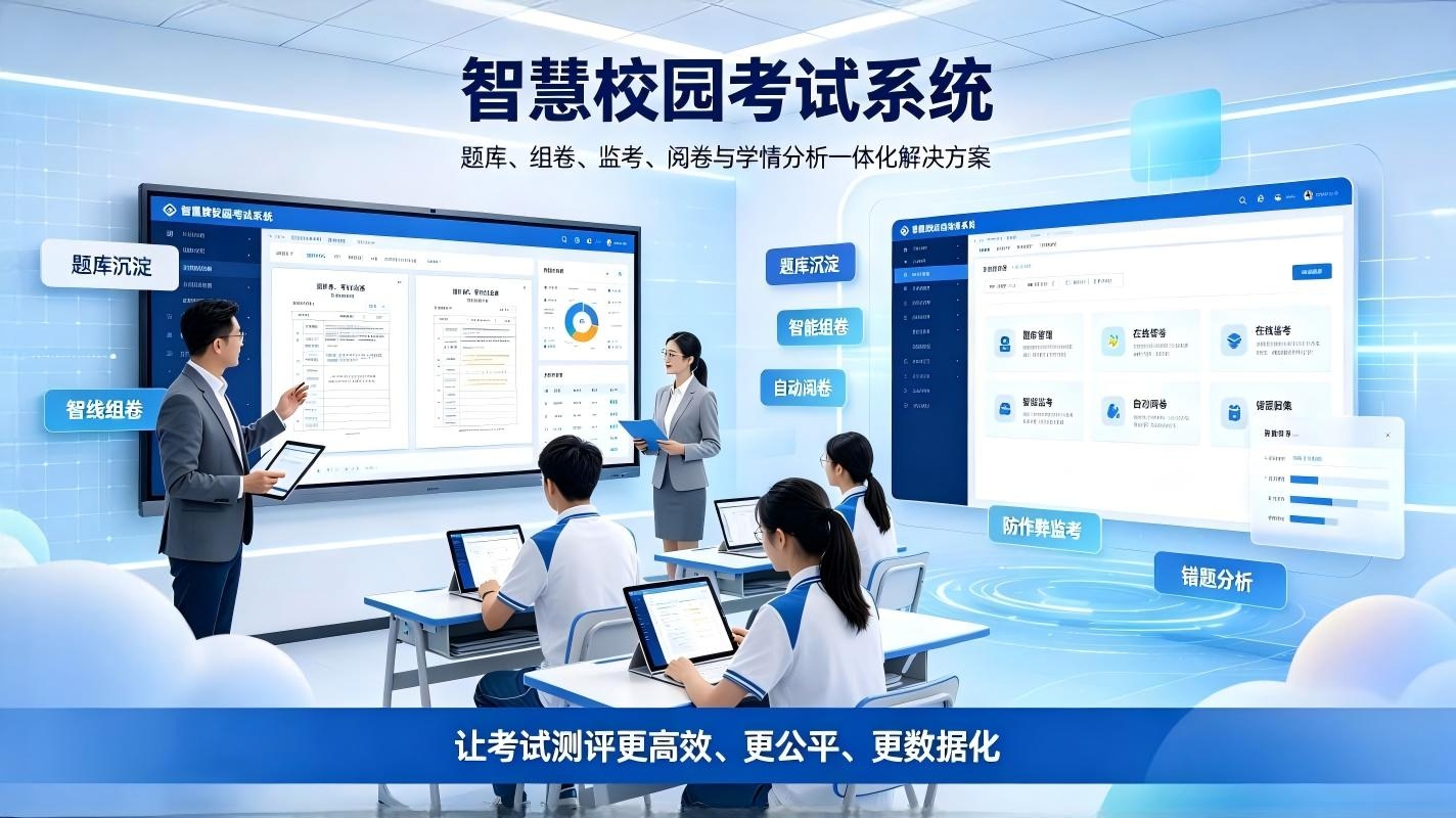 智慧校园考试系统：校园智能监考与教学提质解决方案