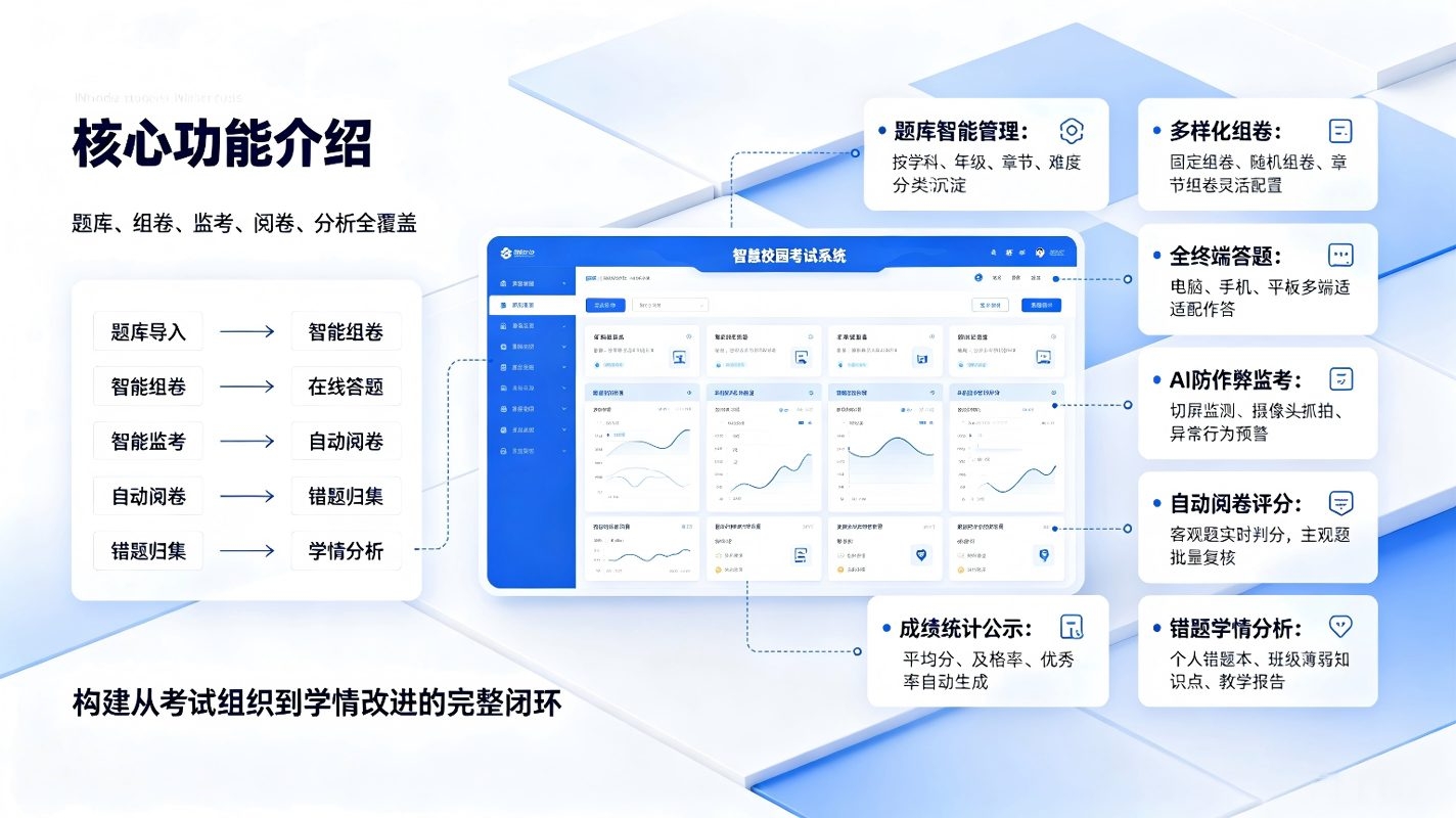 智慧校园考试系统:校园智能监考与教学提质解决方案(图3) 智慧校园考试系统:校园智能监考与教学提质解决方案(图3)