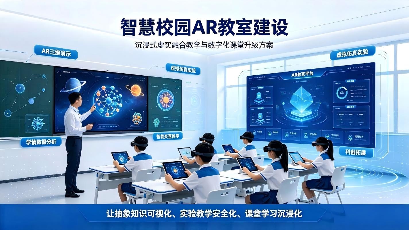 智慧校园AR教室建设：沉浸式虚实融合教学与数字化课堂升级方案