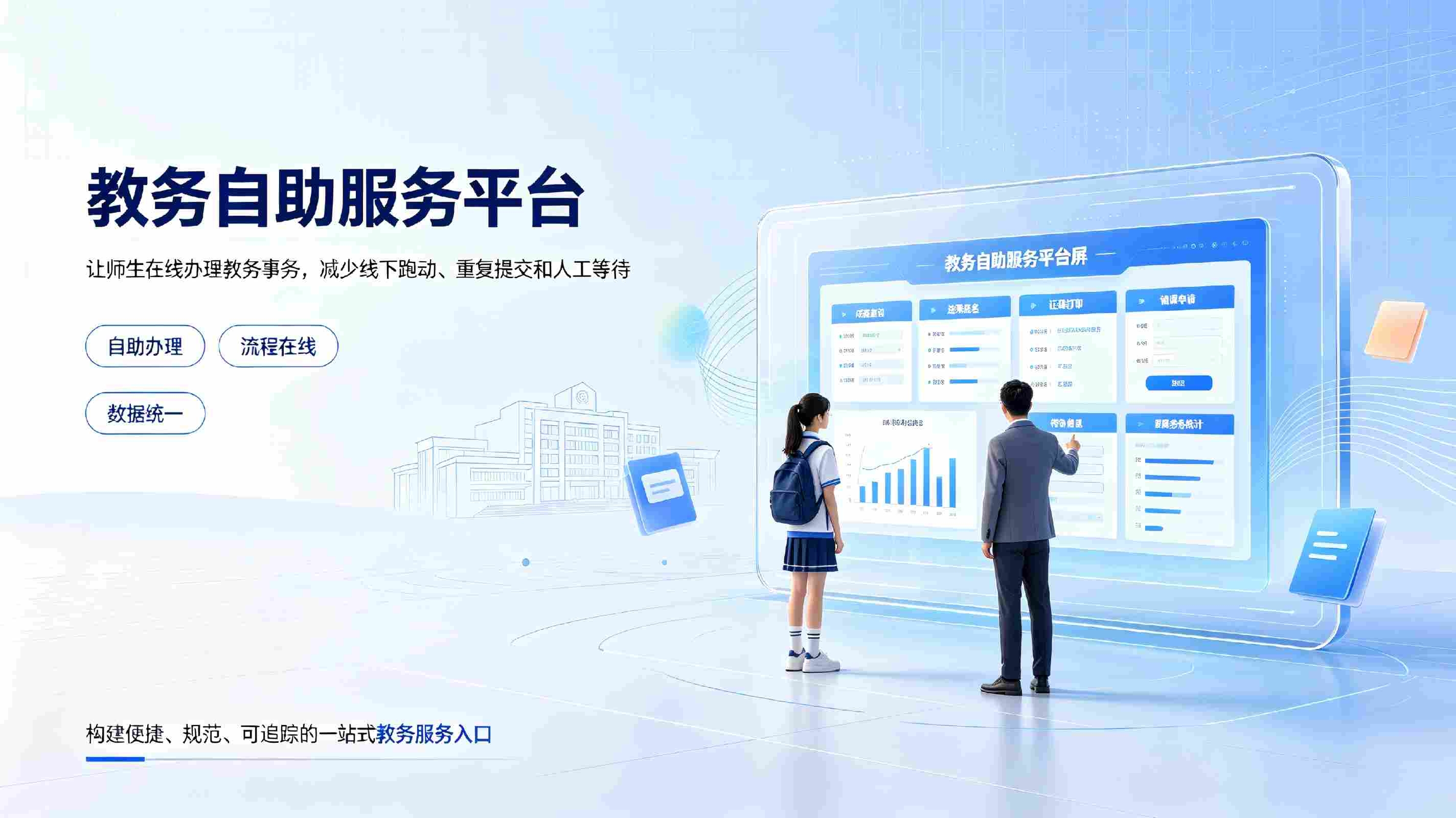教务自助服务平台：校园教务事项一站式自助办理与智能服务解决方案