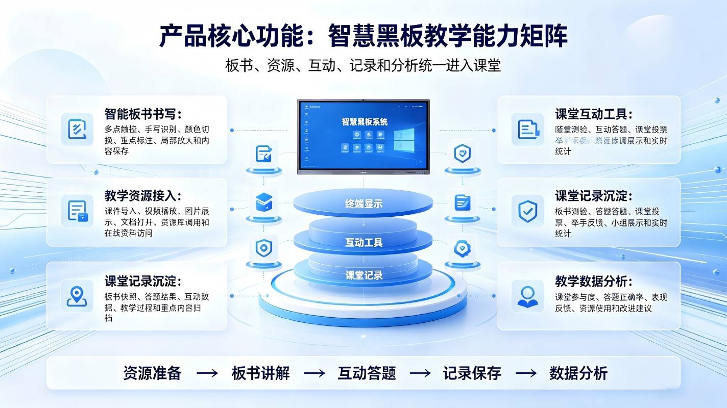 智慧校园智慧黑板解决方案：传统黑板与智能触控融合的智慧教学终端整体方案(图3)