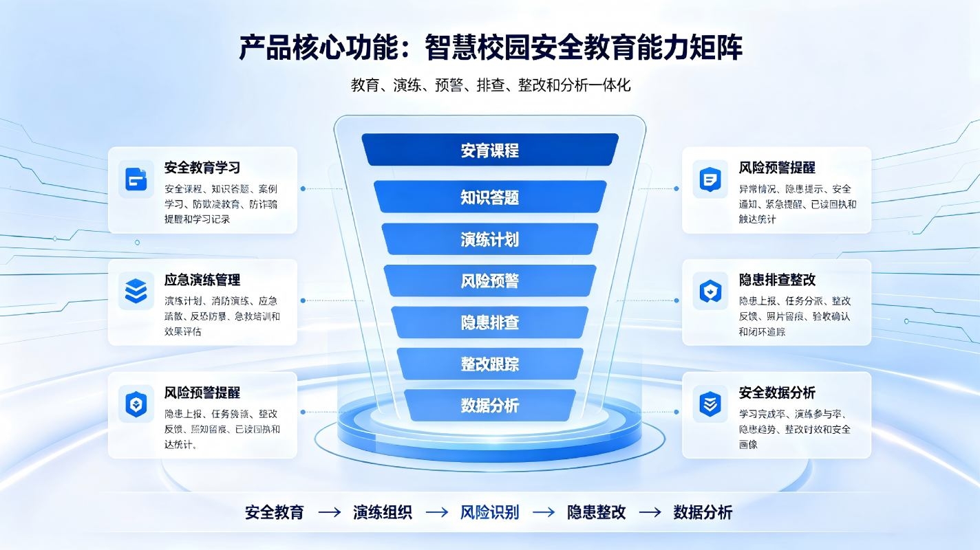 智慧校园安全教育系统：在线学习与应急演练数字化管理解决方案(图3)