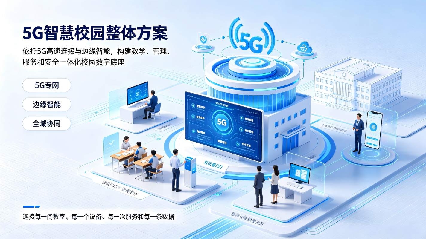 5G智慧校园整体方案：校园数字化转型升级解决方案