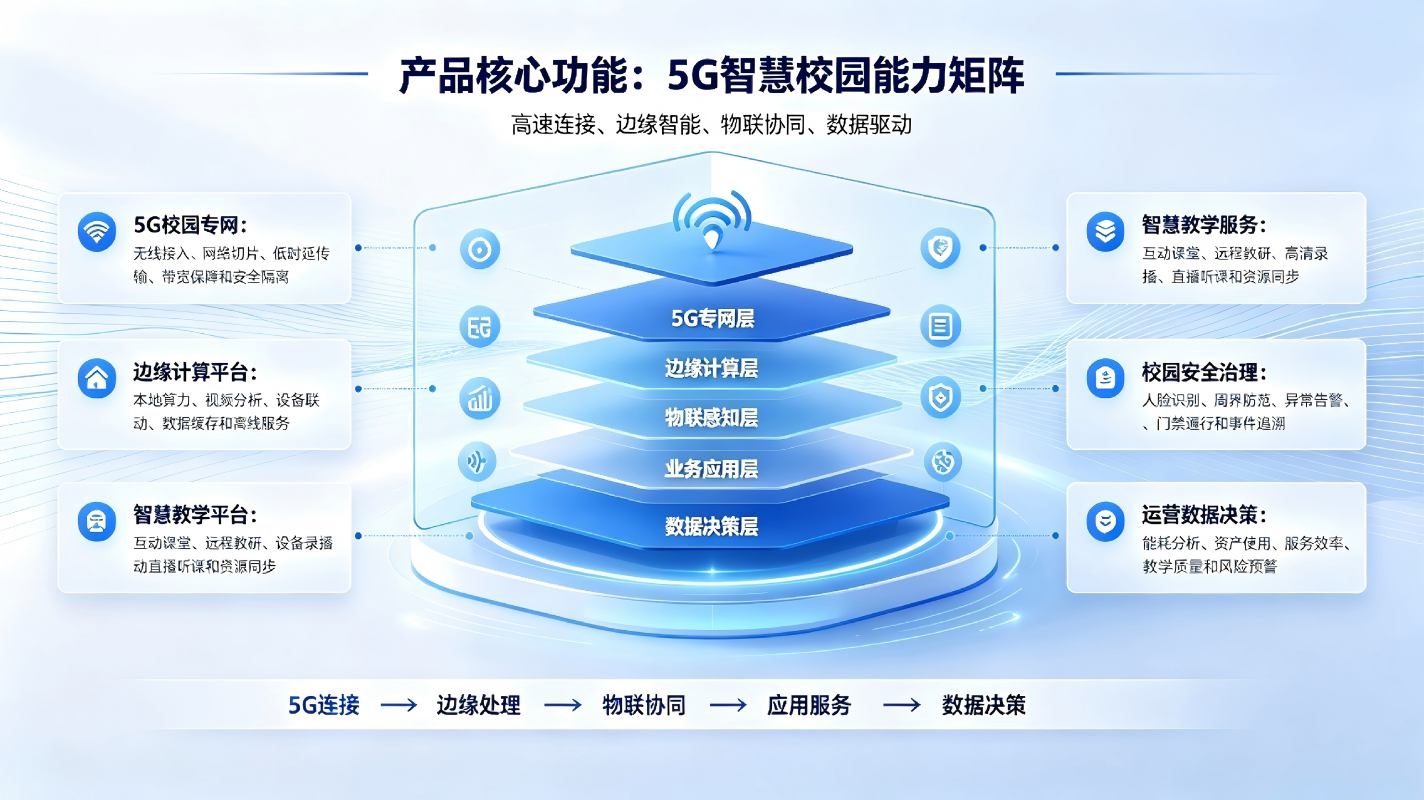 5G智慧校园整体方案：校园数字化转型升级解决方案(图3)