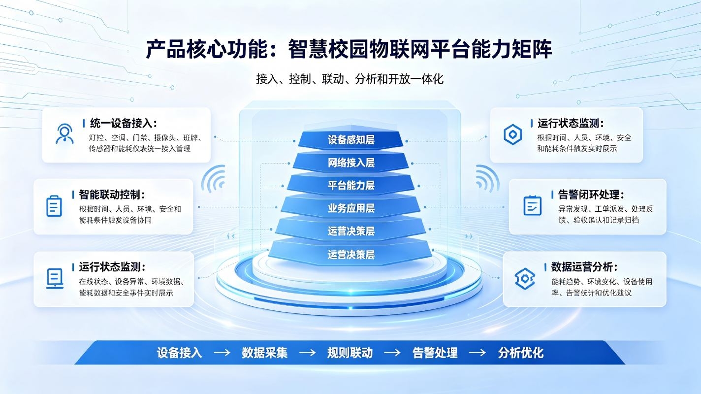 智慧校园物联网平台:校园万物互联与智能感知一体化管理平台解决方案(图3) 智慧校园物联网平台:校园万物互联与智能感知一体化管理平台解决方案(图3)