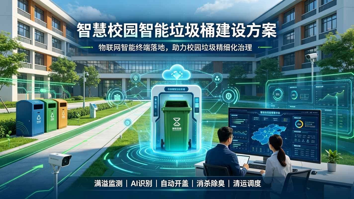 智慧校园智能垃圾桶建设方案:助力校园垃圾精细化治理(图1) 智慧校园智能垃圾桶建设方案:助力校园垃圾精细化治理(图1)