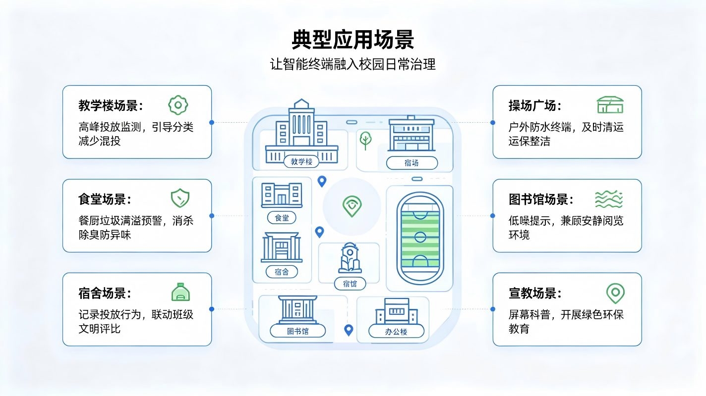 智慧校园智能垃圾桶建设方案:助力校园垃圾精细化治理(图4) 智慧校园智能垃圾桶建设方案:助力校园垃圾精细化治理(图4)