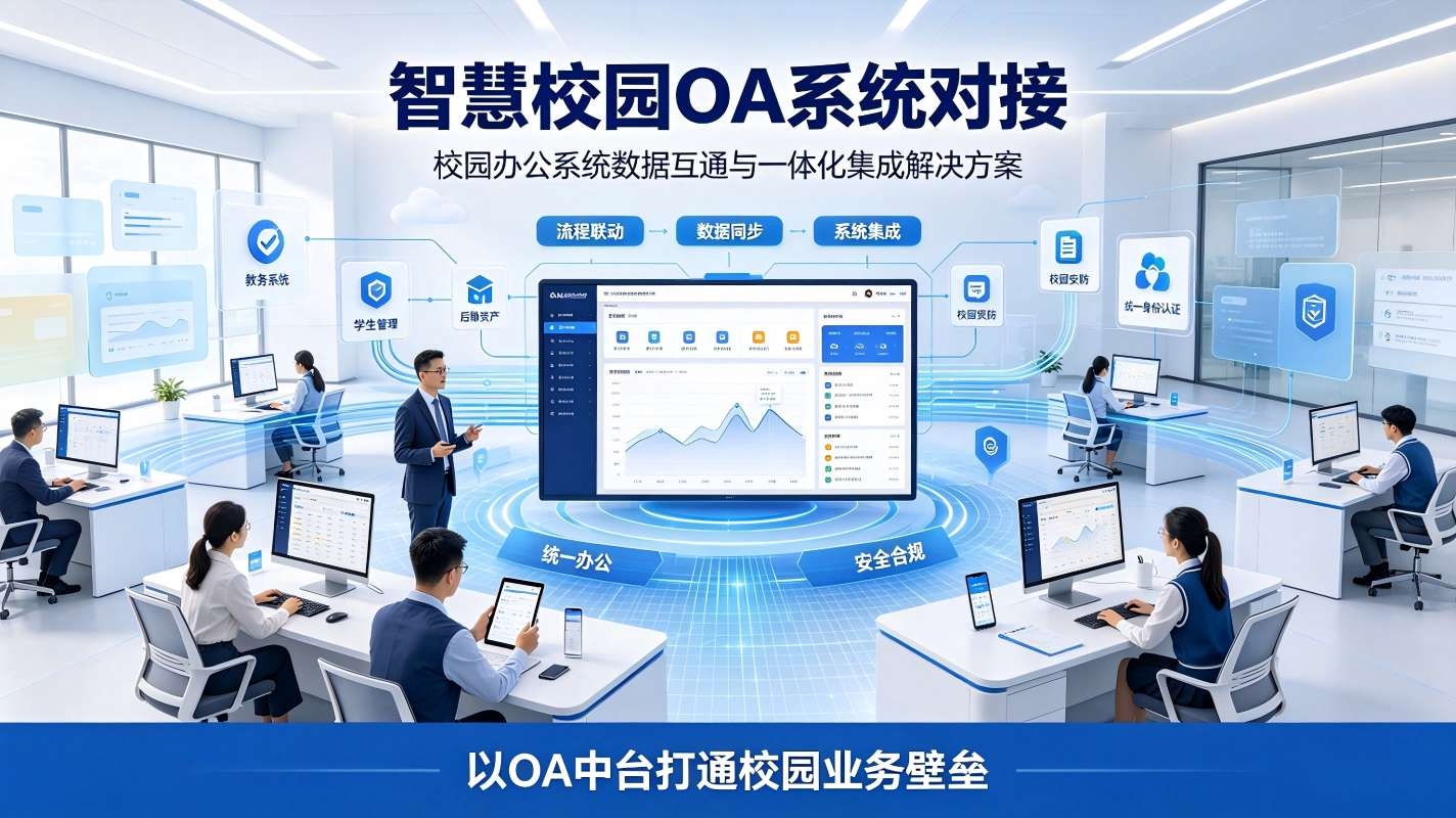 智慧校园OA系统对接:校园办公系统数据互通与一体化集成解决方案(图1) 智慧校园OA系统对接:校园办公系统数据互通与一体化集成解决方案(图1)