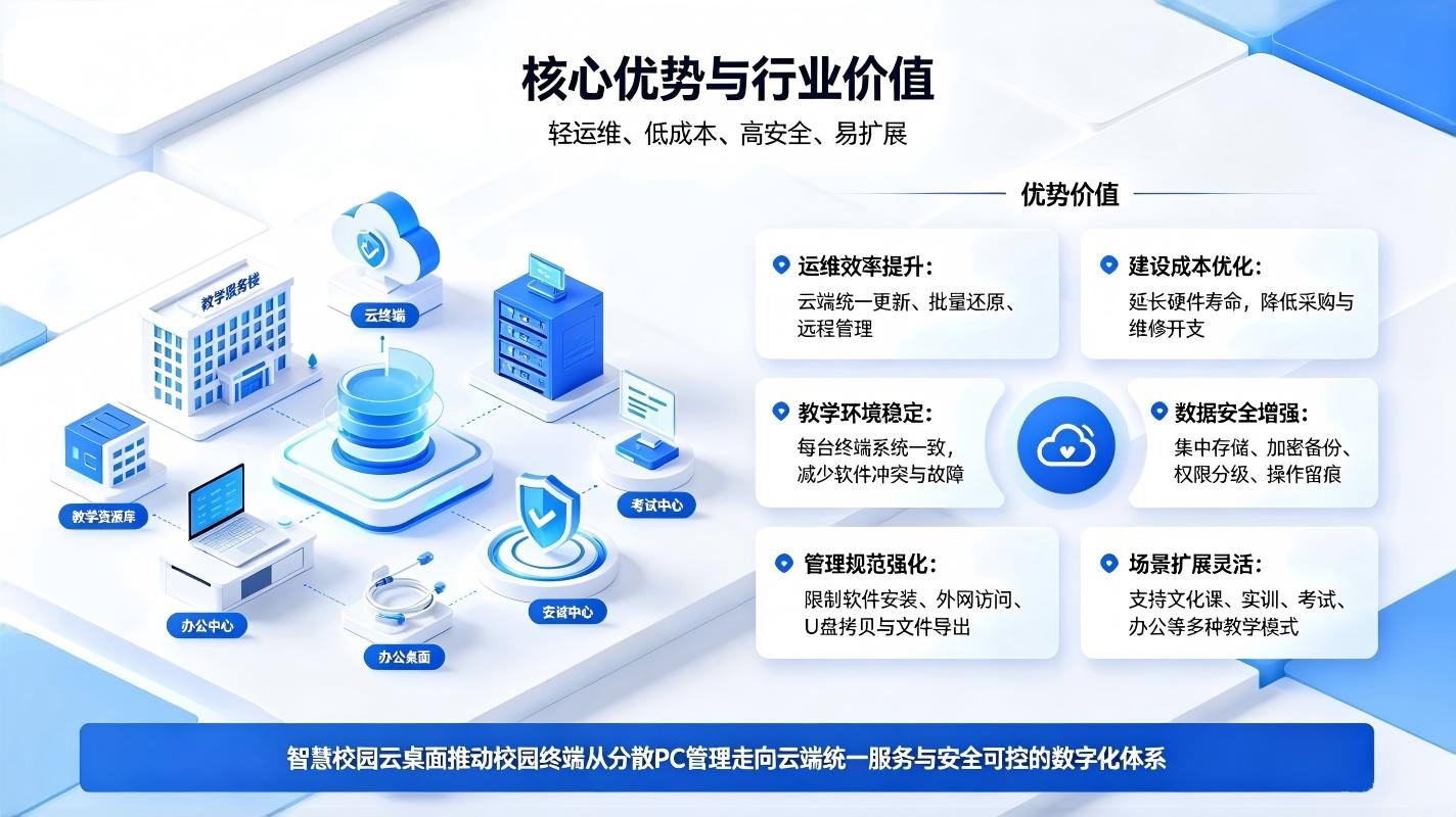 智慧校园云桌面解决方案：校园终端轻量化改造与教学办公数字化升级(图4)