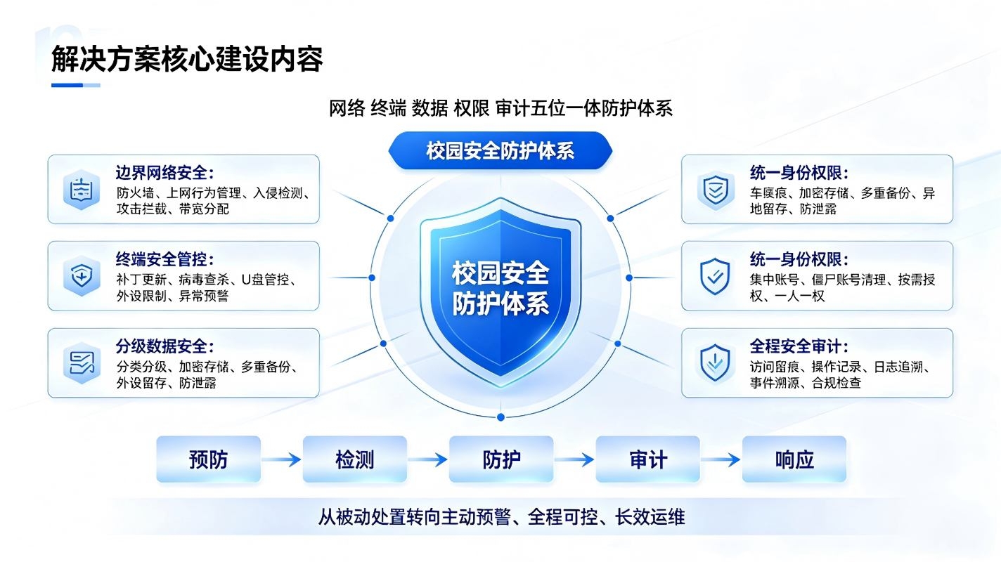 智慧校园信息安全解决方案：校园网络防护，数据合规与风险防控体系(图3)